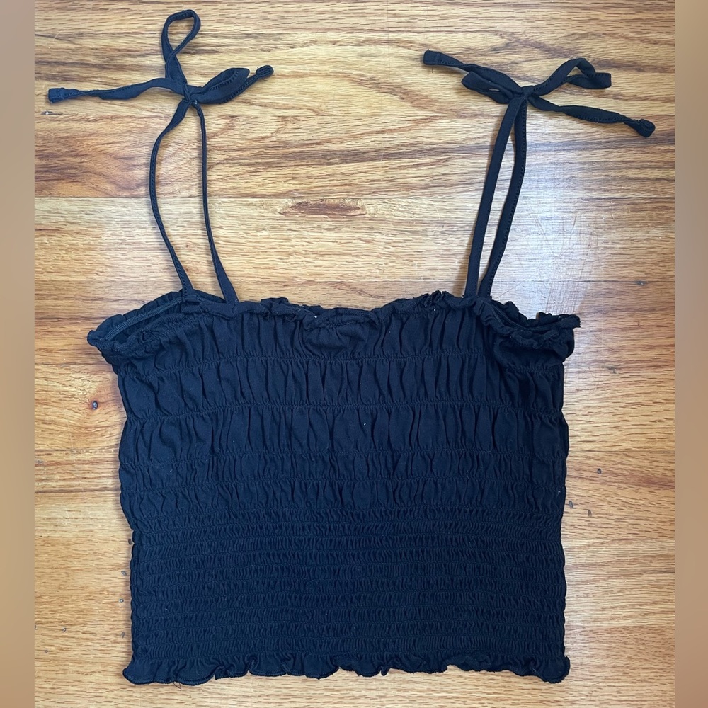 H&M Tie strap cinched tank